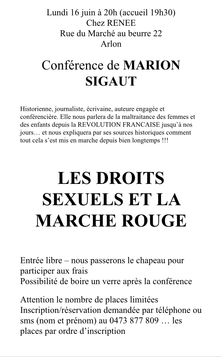 Les droits sexuels et la marche rouge